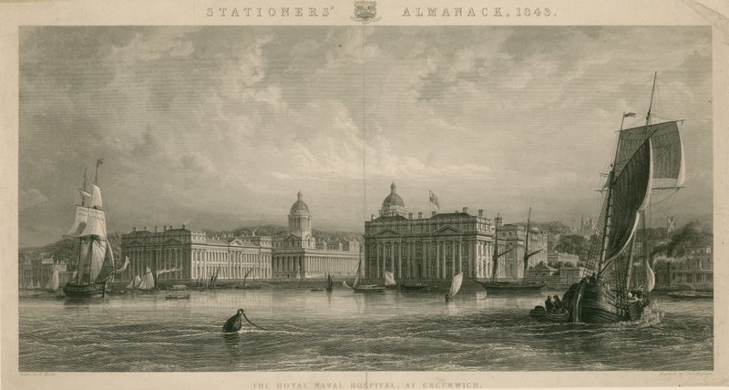 The Royal Naval Hospital at Greenwich, London by English School