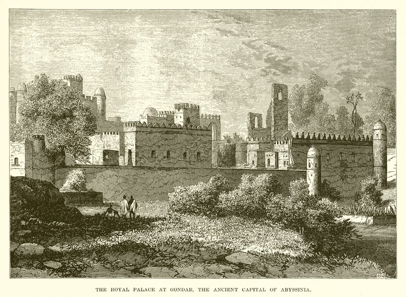 The Royal Palace at Gondar, the Ancient Capital of Abyssinia by English School