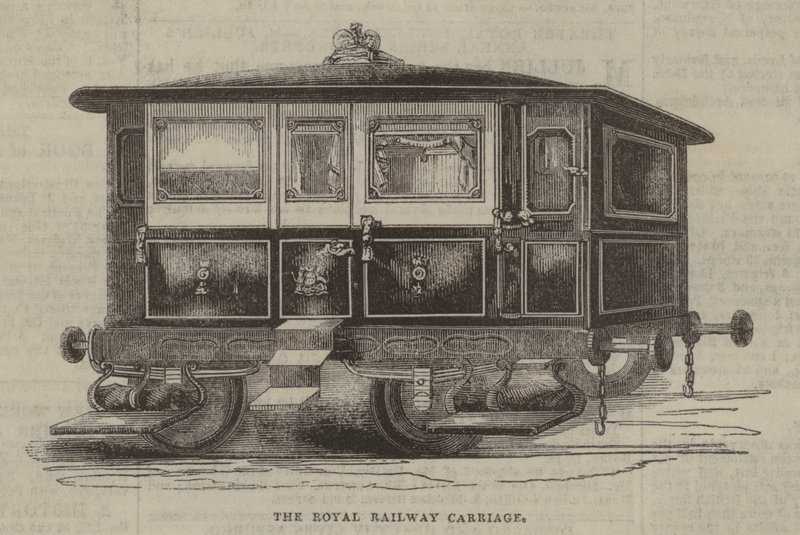 The Royal Railway Carriage by English School