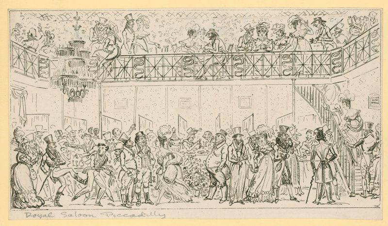 The Royal Saloon, Piccadilly, London by English School