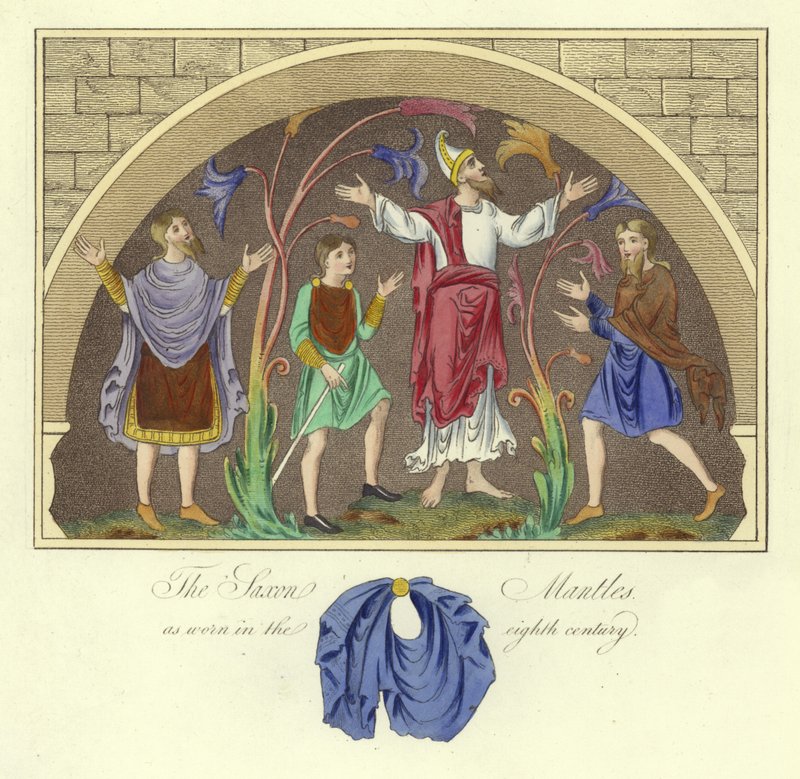 The Saxon Mantles as Worn in the 8th Century by English School
