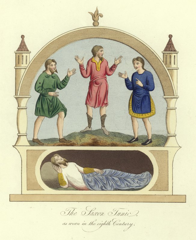 The Saxon Tunic as Worn in the 8th Century by English School