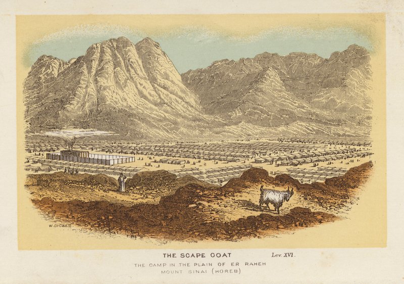 The Scape Goat, the Camp in the Plain of Er Raheh Mount Sinai, Horeb by English School