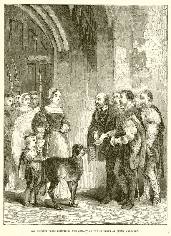 The Scottish Peers Demanding the Custody of the Children of Queen Margaret by English School