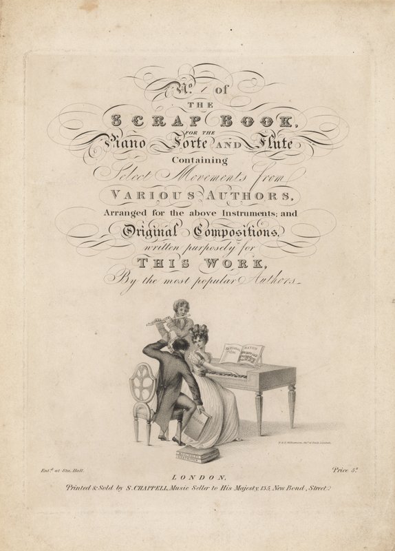 The Scrap Book for the Piano Forte and Flute by English School