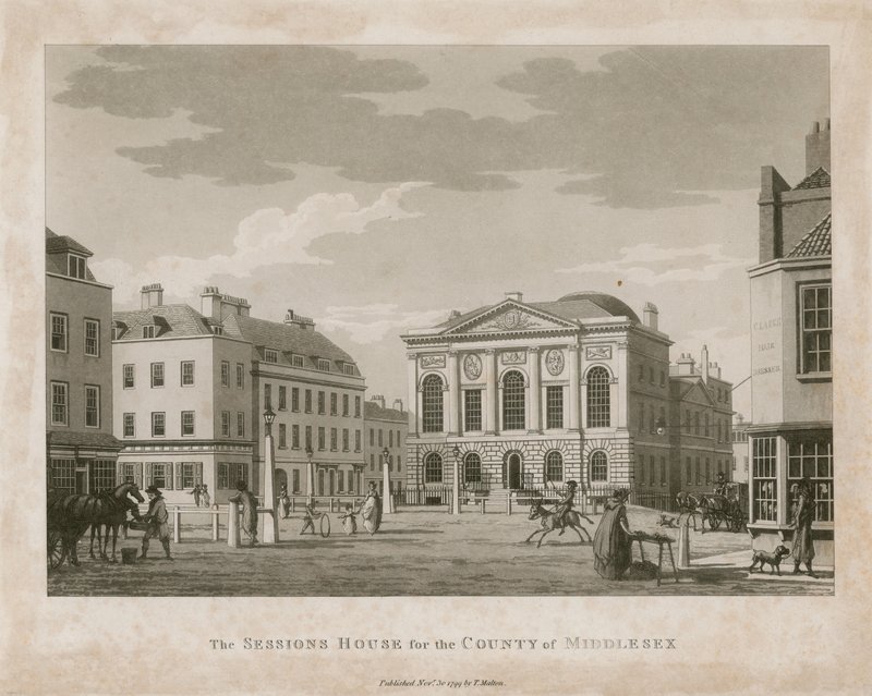 The Sessions House, Clerkenwell by English School