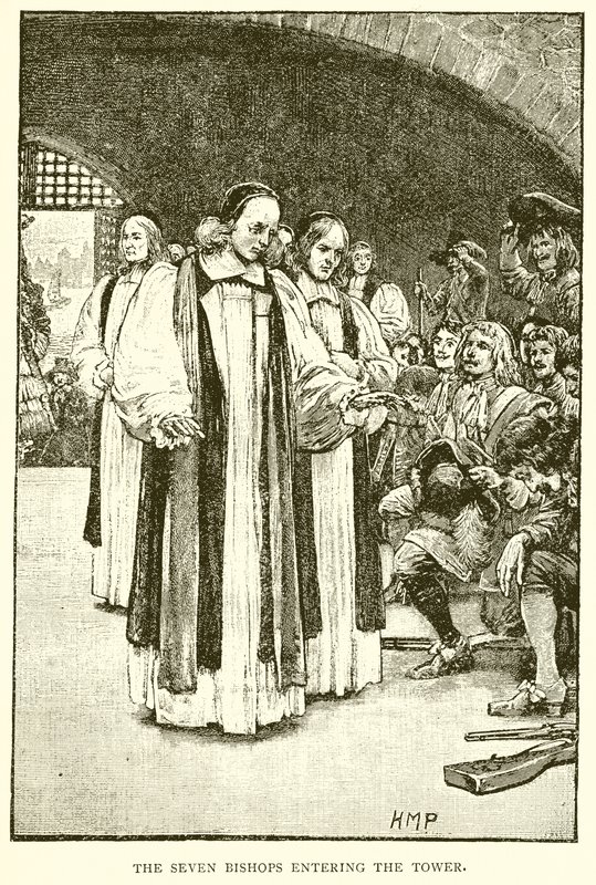 The Seven Bishops Entering the Tower by English School