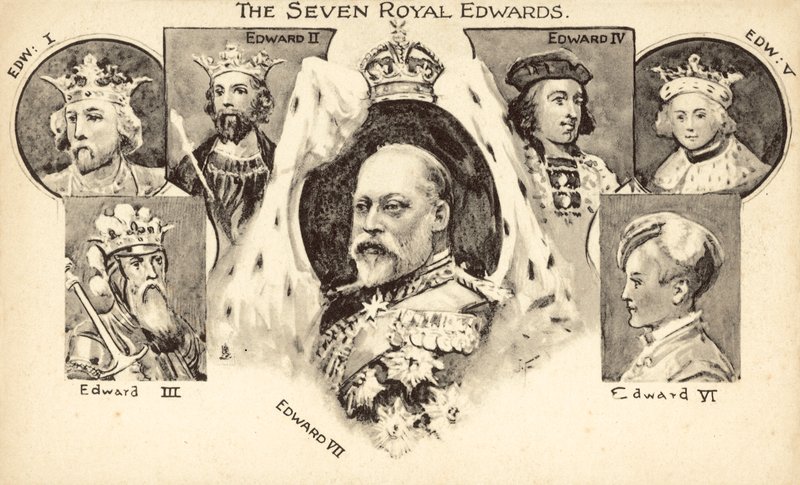 The Seven Royal Edwards by English School