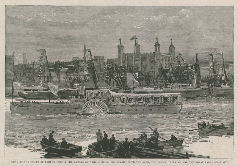 The Shah of Persia in England by English School