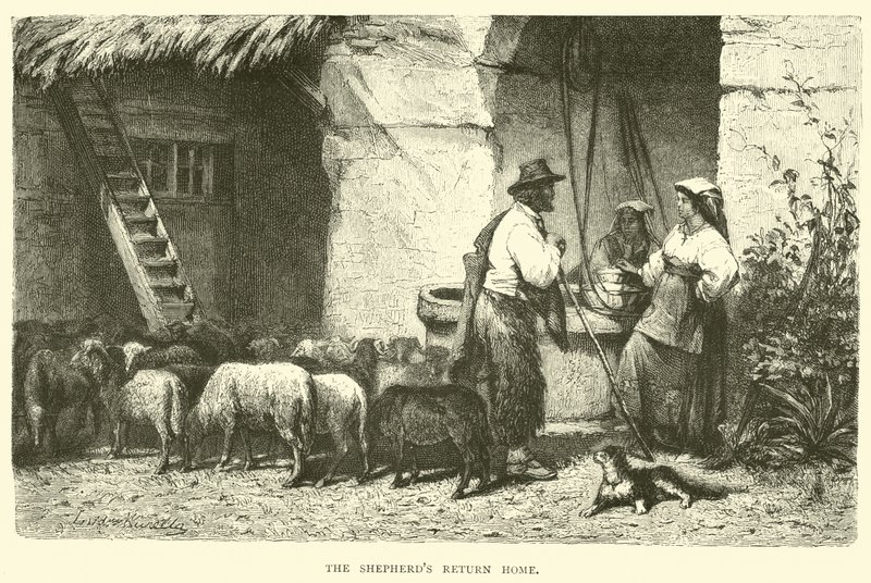 The Shepherds Return Home by English School