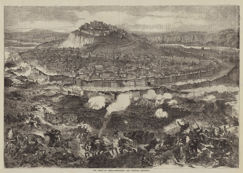 The Siege of Kars, Sortie of the Turkish Garrison by English School