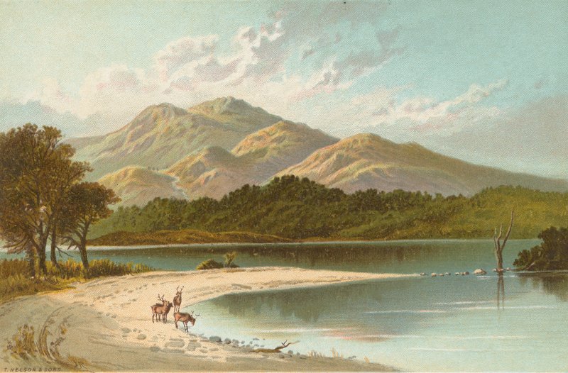 The Silver Strand - Loch Katrine by English School