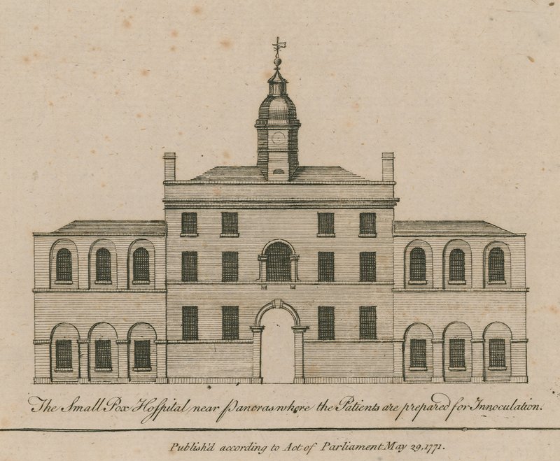 The Smallpox Hospital near Pancras Where the Patients are Prepared for Inoculation by English School