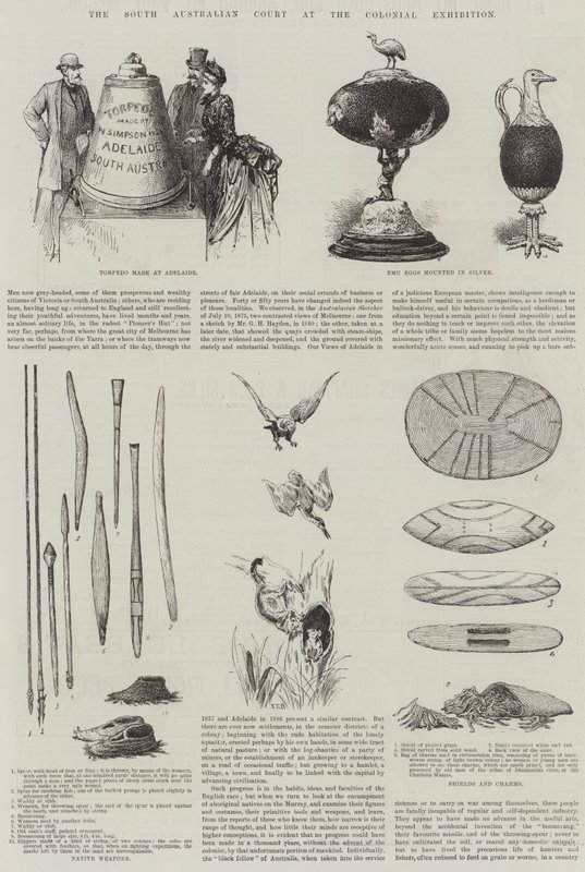 The South Australian Court at the Colonial Exhibition by English School