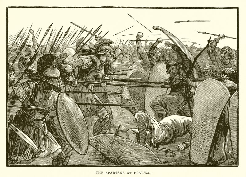 The Spartans at Plataea by English School