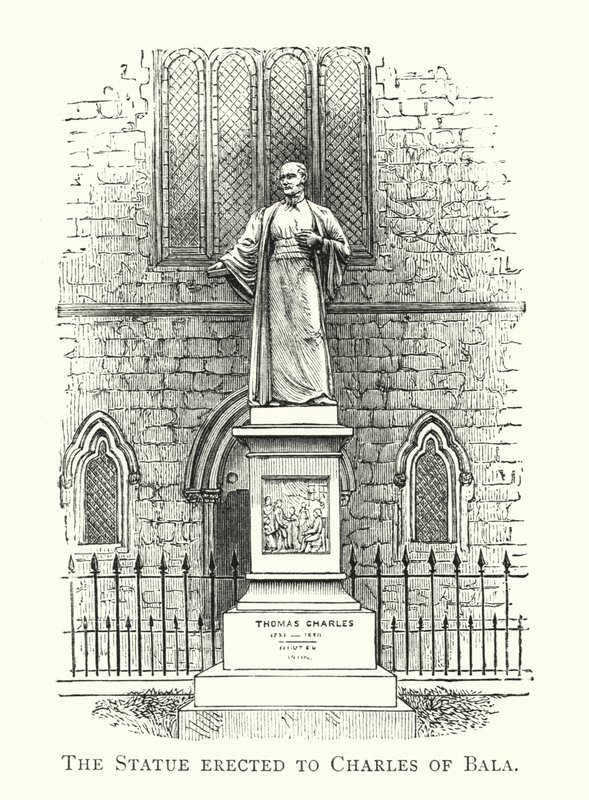 The Statue erected to Charles of Bala by English School