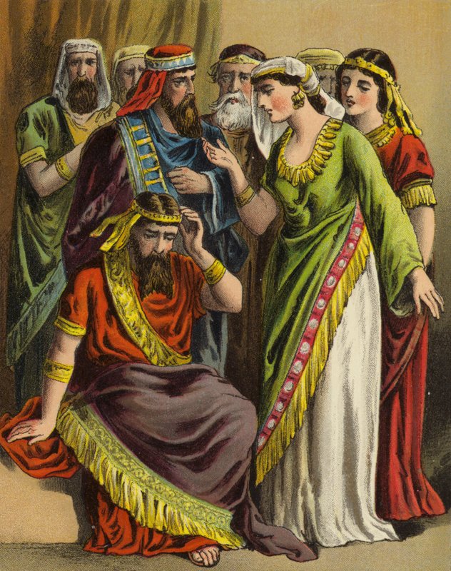 The Story of Queen Esther: Haman lays his complaint before Zeresh his wife and all his friends by English School