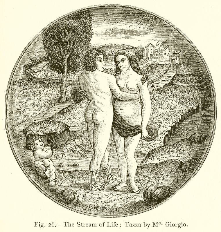 The Stream of Life (Tazza by Mo. Giorgio) by English School
