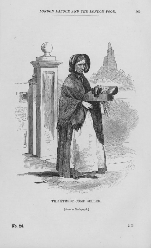 The Street Comb Seller by English School
