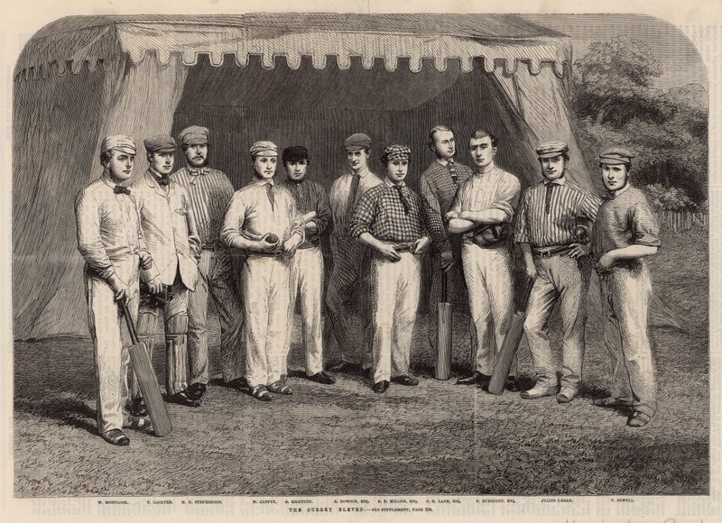 The Surrey Eleven cricket team by English School