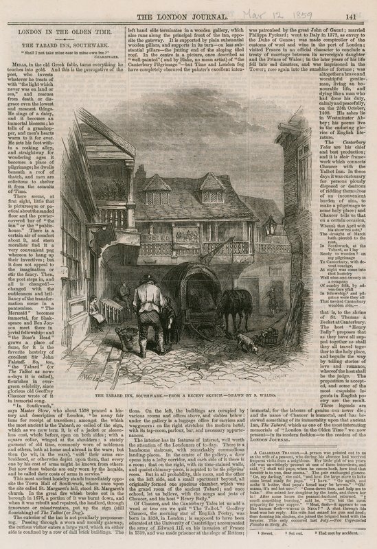 The Tabard Inn, Southwark by English School