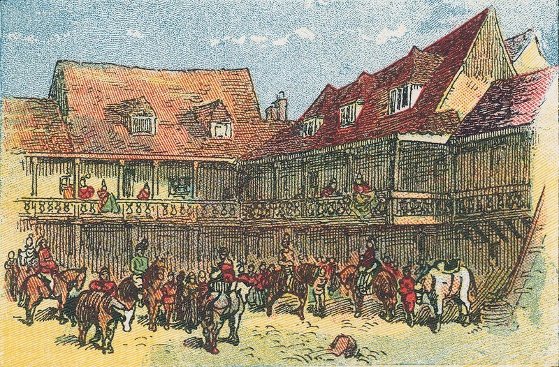The Tabbard Inn, Southwark by English School