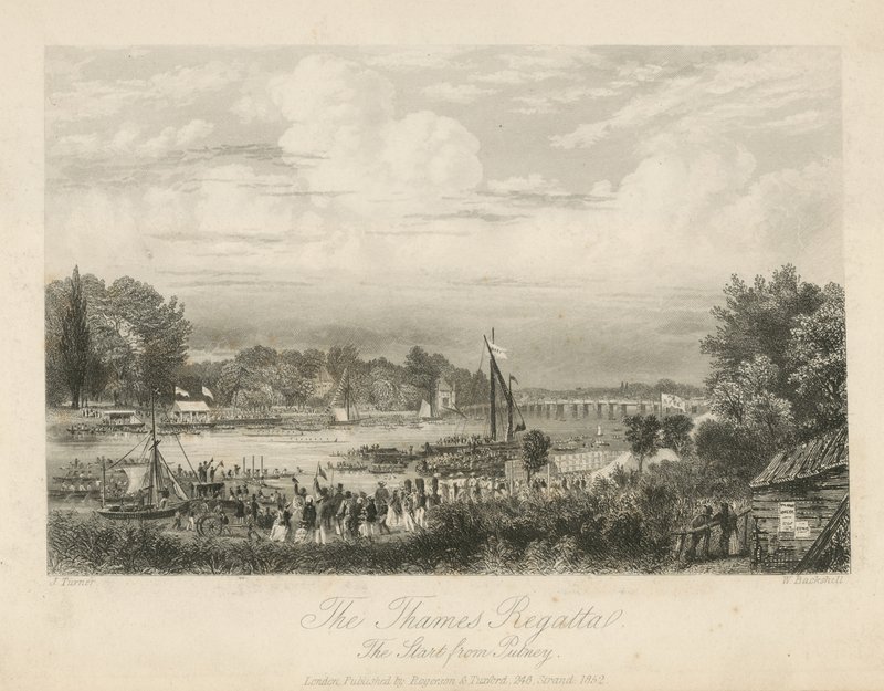 The Thames Regatta by English School