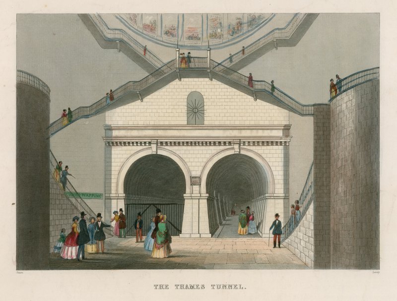 The Thames Tunnel by English School