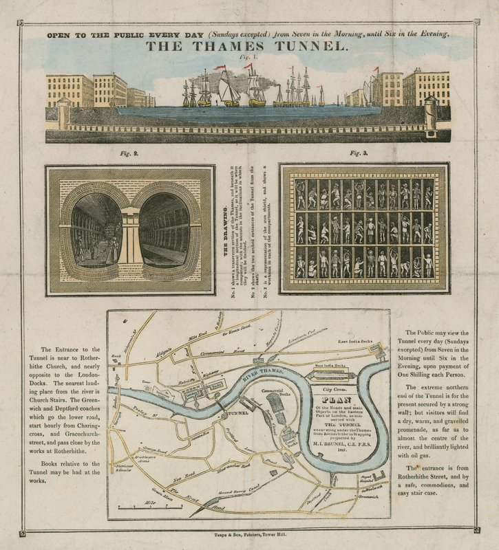 The Thames Tunnel by English School
