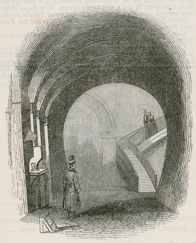 The Thames Tunnel by English School