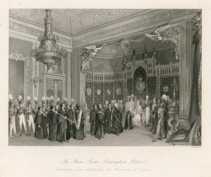 The Throne Room, Buckingham Palace by English School