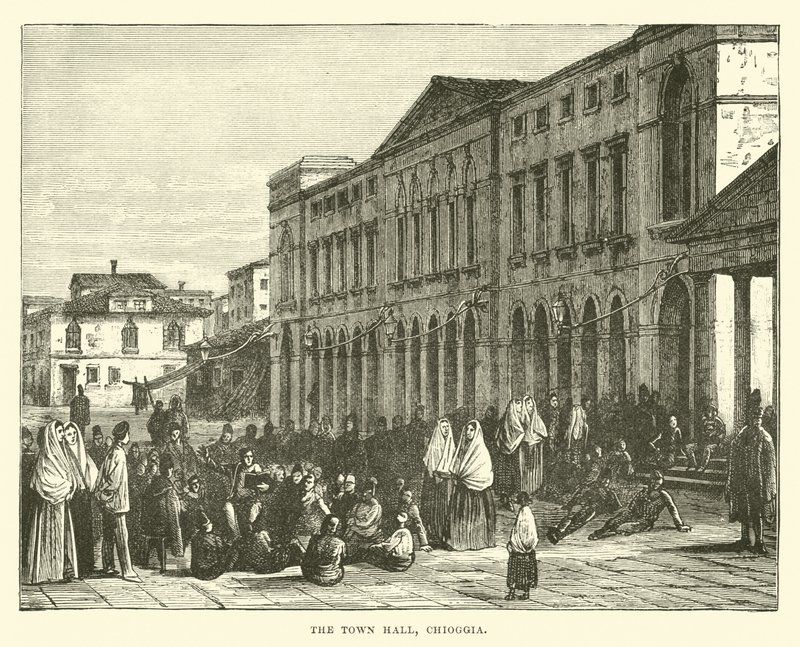 The Town Hall, Chioggia by English School