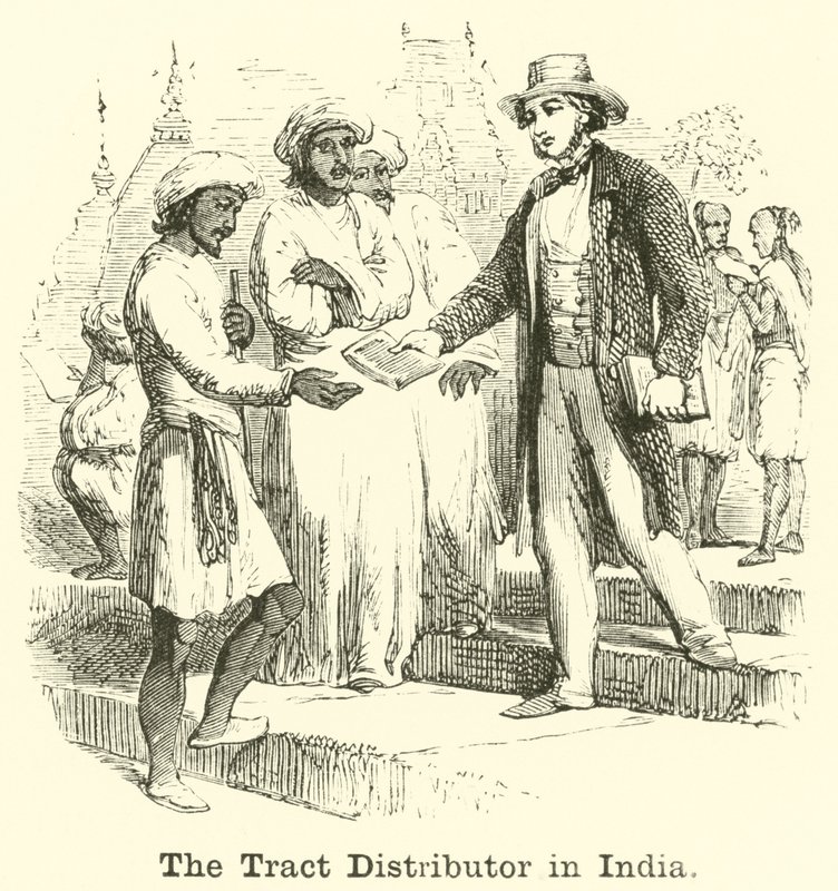 The Tract Distributor in India by English School