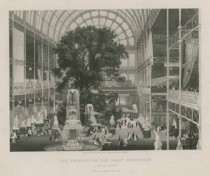 The Transept of the Great Exhibition, Looking North by English School