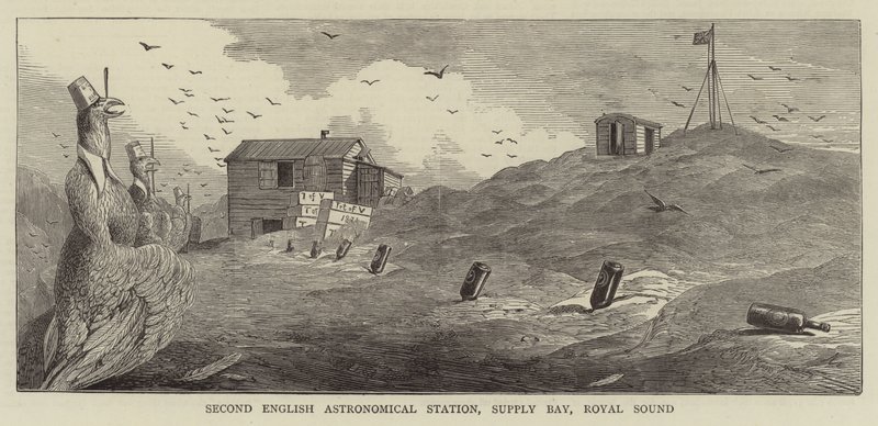 The Transit of Venus, Sketches at Kerguelen Island by English School
