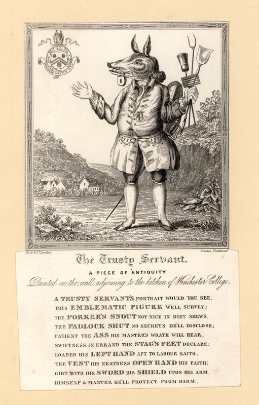 The Trusty Servant by English School
