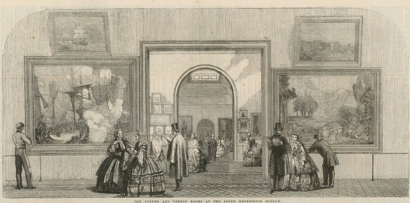 The Turner and Vernon Rooms at the South Kensington Museum by English School