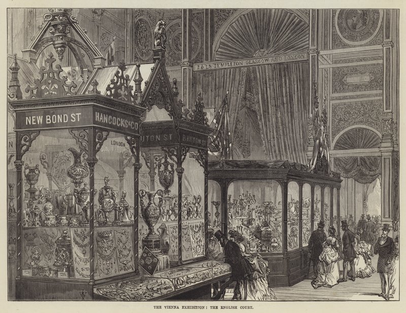 The Vienna Exhibition, the English Court by English School