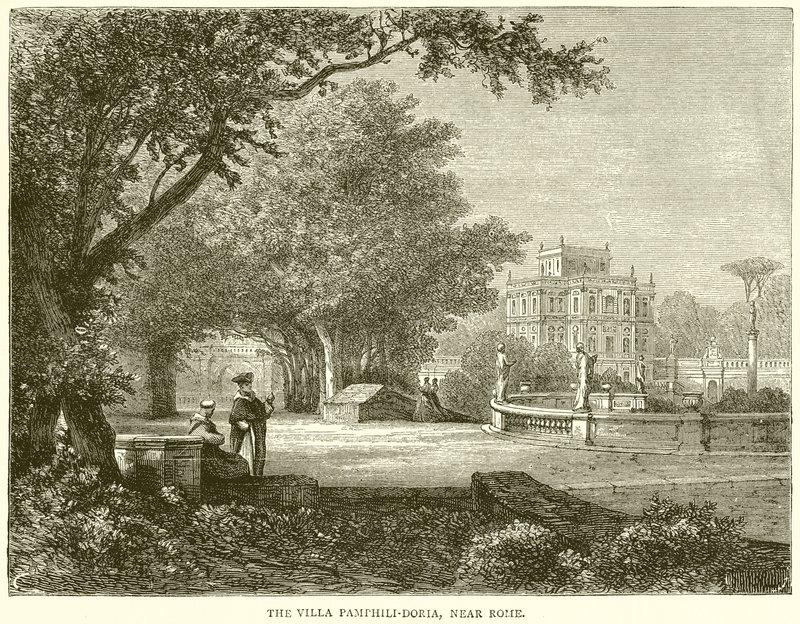 The Villa Pamphili-Doria, near Rome by English School