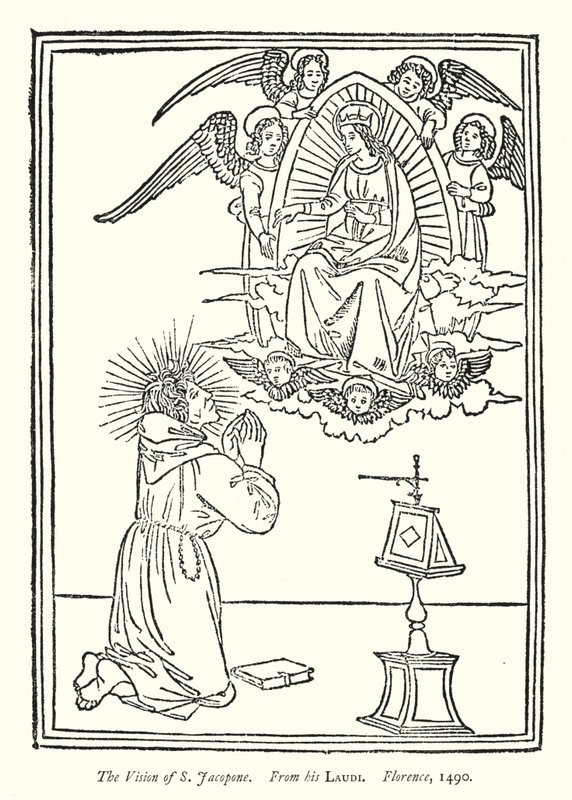 The Vision of St. Jacopone, From His Laudi, Florence by English School