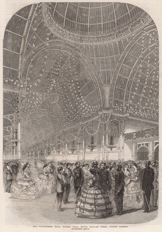 The Volunteers Ball, Floral Hall, Royal Italian Opera, Covent Garden by English School