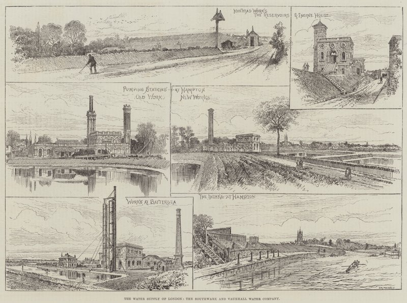 The Water Supply of London, the Southwark and Vauxhall Water Company by English School