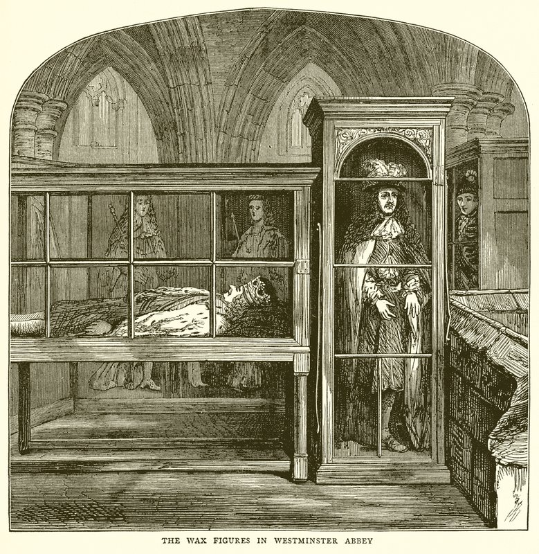 The Wax Figures in Westminster Abbey by English School