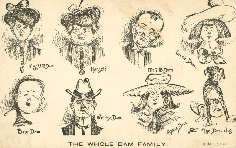 The Whole Dam Family by English School