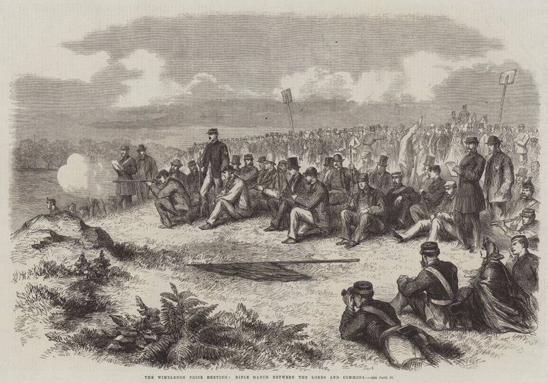 The Wimbledon Prize Meeting, Rifle Match between the Lords and Commons by English School