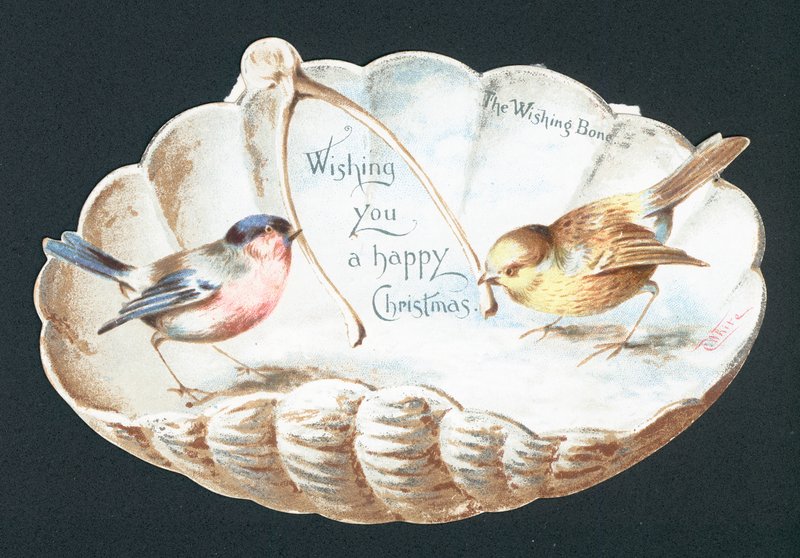 The Wishing Bone - Christmas card by English School