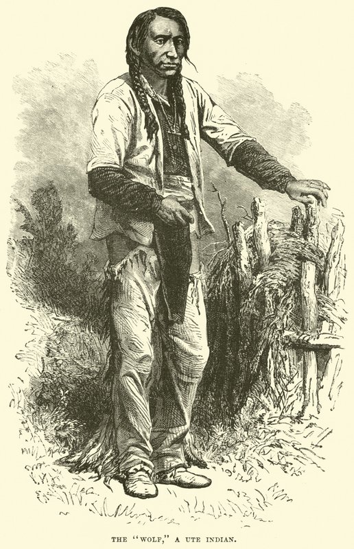 The Wolf, a Ute Indian by English School