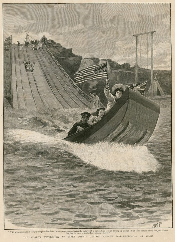 The Worlds Water Show at Earls Court, London; Captain Boyton