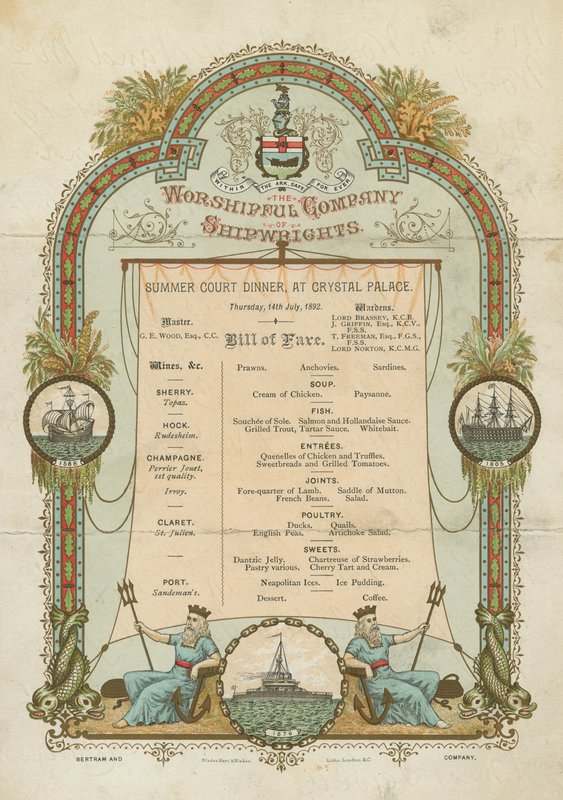 The Worshipful Company of Shipwrights Summer Court Dinner by English School