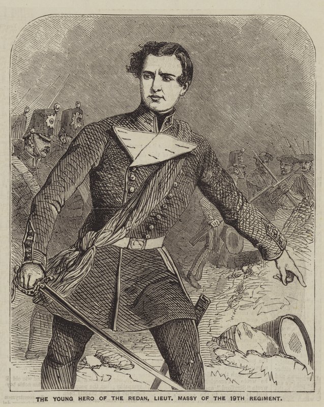The Young Hero of the Redan, Lieutenant Massy of the 19th Regiment by English School